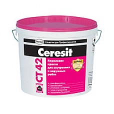 Краска акриловая фасадная 10л, Церезит СТ-42 (CERESIT СT-42) 